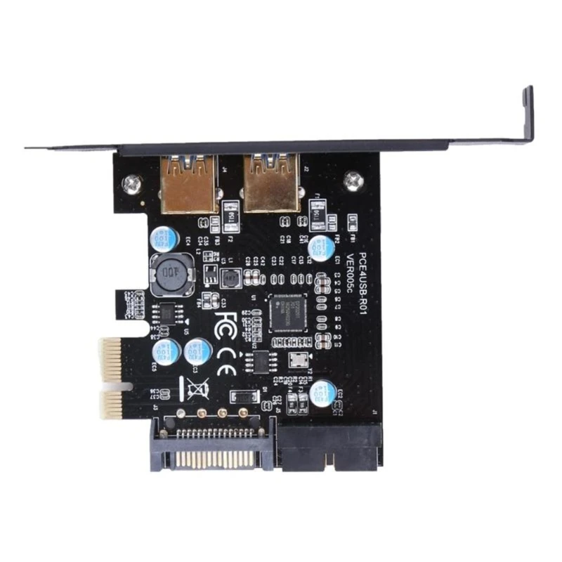 USB 5Gbps Adapter 2-Port Usb to Pcie x16 Front Panel 19pin USB3.0 PCI-E Adapter Dropship
USB 5Gbps Adapter 2-Port Usb to Pcie x16 Front Panel 19pin USB3.0 PCI-E Adapter Dropship