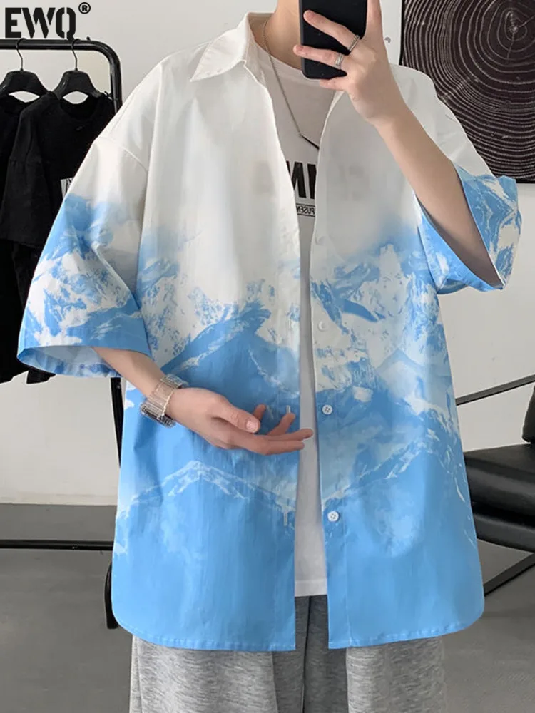 PFHQ Men's Ink Painting Shirt Handsome Loose Tops Japanese Style Blouse Thin Fashion Basic Loose Clothing Summer 2022 21B3845
PFHQ Men's Ink Painting Shirt Handsome Loose Tops Japanese Style Blouse Thin Fashion Basic Loose Clothing Summer 2022 21B3845