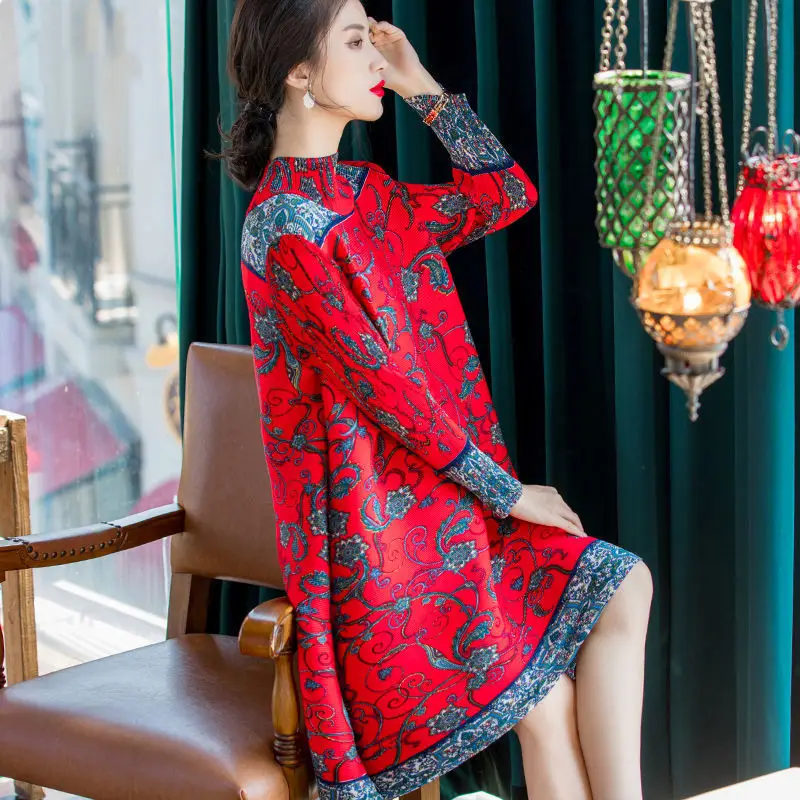 Женское платье в стиле ретро, элегантное тонкое платье с высоким воротником и длинным рукавом, длинное ТРАПЕЦИЕВИДНОЕ ПЛАТЬЕ в этническом с...
Женское платье в стиле ретро, элегантное тонкое платье с высоким воротником и длинным рукавом, длинное ТРАПЕЦИЕВИДНОЕ ПЛАТЬЕ в этническом с...