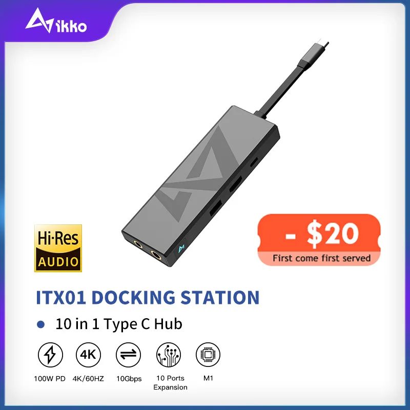 Док-станция iKKO ITX01 10 в 1 USB 3 2 Гбит/с | Компьютеры и офис