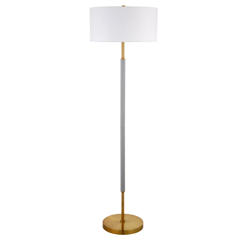 Evelyn&Zoe Simone Mid-Century Modern Metal Floor Lamp, Gray and Brass Modern Living Room Decoration Sense of Atmosphere
Evelyn&Zoe Simone Mid-Century Modern Metal Floor Lamp, Gray and Brass Modern Living Room Decoration Sense of Atmosphere