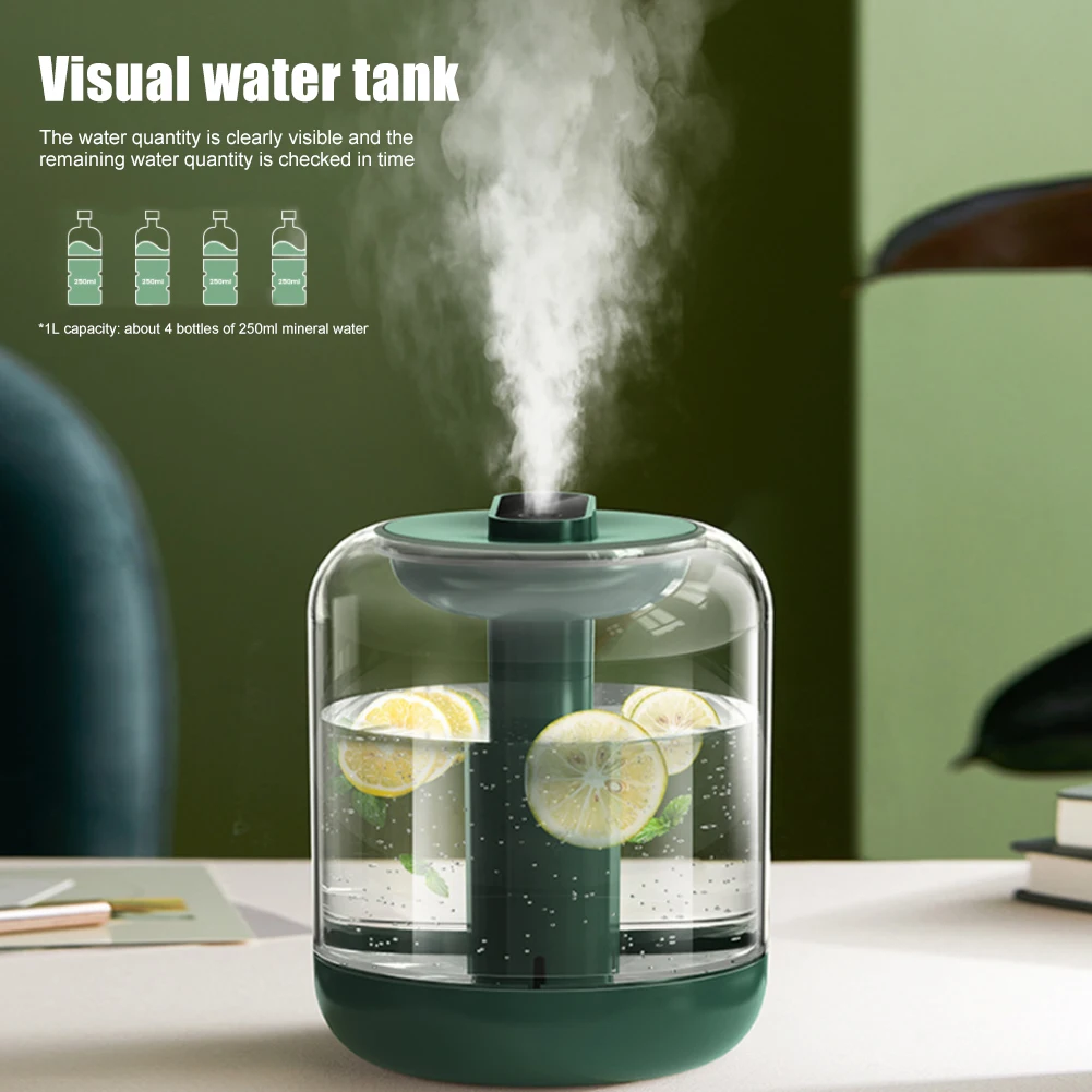 1L Air Humidifier Large Water Tank USB Rechargeable Atomizing Essential Oil Diffuser Home Aroma Humidifier With Light 2 Modes
1L Air Humidifier Large Water Tank USB Rechargeable Atomizing Essential Oil Diffuser Home Aroma Humidifier With Light 2 Modes
