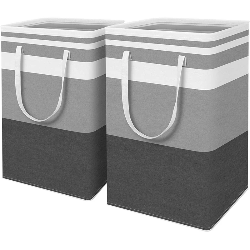 2-Pack Laundry Hamper With Extended Handles For Clothes Toys In The Dorm And Family
2-Pack Laundry Hamper With Extended Handles For Clothes Toys In The Dorm And Family