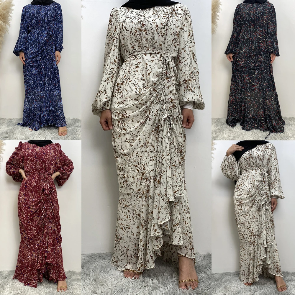 Fashion Muslim Floral Print Abaya Bohemian Summer Women Long Maxi Dress Turkey Arabic Kaftan Islamic Party Holidey Sundress Gown
Fashion Muslim Floral Print Abaya Bohemian Summer Women Long Maxi Dress Turkey Arabic Kaftan Islamic Party Holidey Sundress Gown