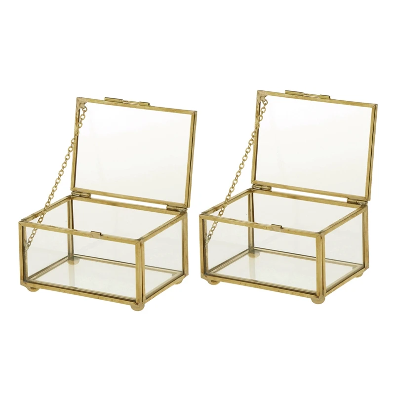 2X Geometric Glass Style Jewelry Box Table Container For Displaying Jewelry Keepsakes Home Decoration Plants Container
2X Geometric Glass Style Jewelry Box Table Container For Displaying Jewelry Keepsakes Home Decoration Plants Container