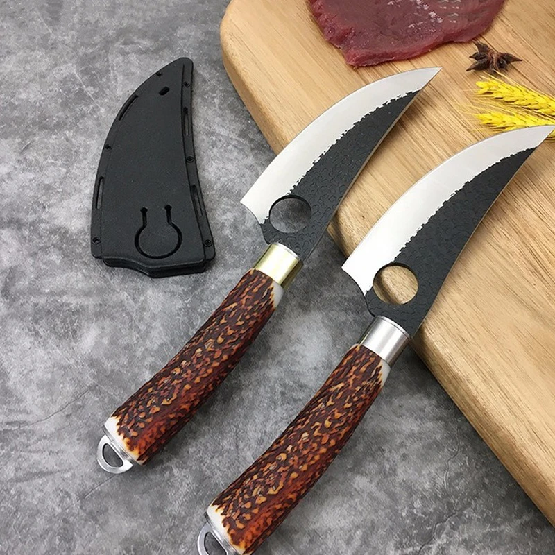 

Professional Sharp Blade Steel Kitchen Boning Knifes Fish Filleting Knife Meat Cleaver Butcher Knife Cooking Tools