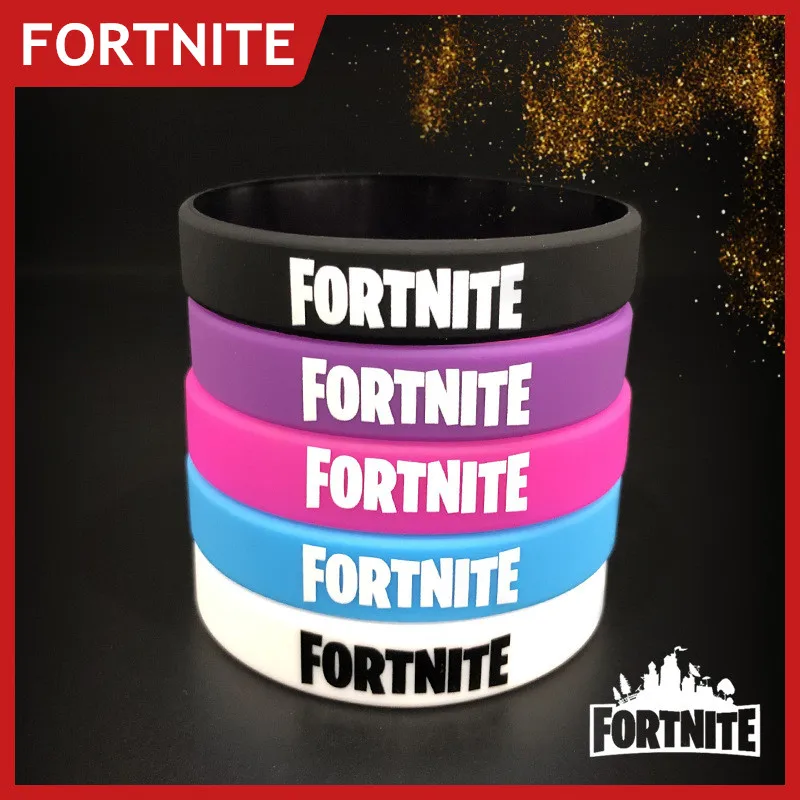 

New Fortnite Silicone Bracelet Game Peripheral Fashion Multicolor Sports Bracelet for Men Women Rubber Wristband Birthday Gifts