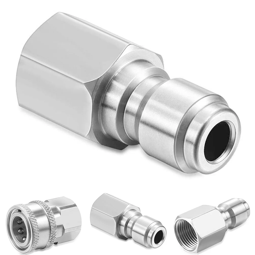 2 Sets 3/8 Inch Male And Female Quick Connector Kit Pressure Washer Adapters Pressure Washers For Home Garden Tool
2 Sets 3/8 Inch Male And Female Quick Connector Kit Pressure Washer Adapters Pressure Washers For Home Garden Tool
