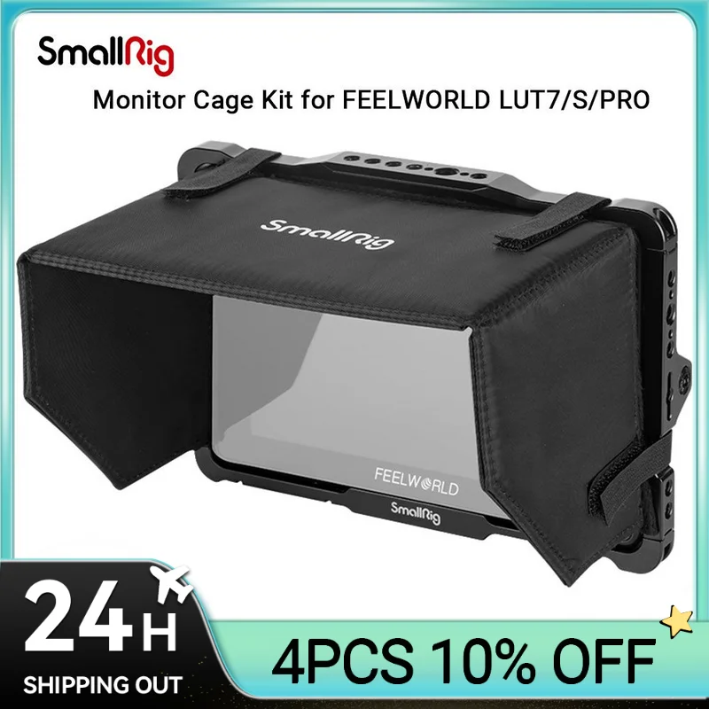 Клетка для монитора SmallRig для FEELWORLD LUT7 LUT7S LUT7 PRO и LUT7S PRO, клетка для монитора камеры и солнцезащитный козырек 3837
Клетка для монитора SmallRig для FEELWORLD LUT7 LUT7S LUT7 PRO и LUT7S PRO, клетка для монитора камеры и солнцезащитный козырек 3837