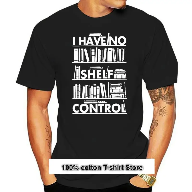 

Camiseta de gran tamaño para hombre, camisa con Control de estantería, lectura de libros, librario, M-3Xl