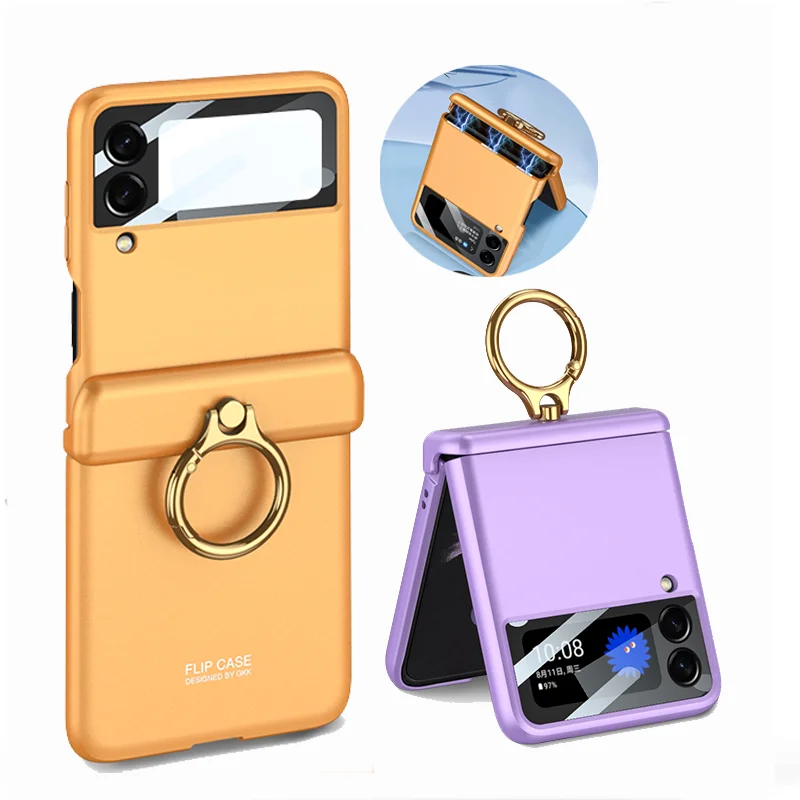Case For Samsung Galaxy Z Flip 3 Magnetic Hinge Full Protection Ring Holder Cover Matte Hard Plastic Case With Lens Glass
Case For Samsung Galaxy Z Flip 3 Magnetic Hinge Full Protection Ring Holder Cover Matte Hard Plastic Case With Lens Glass