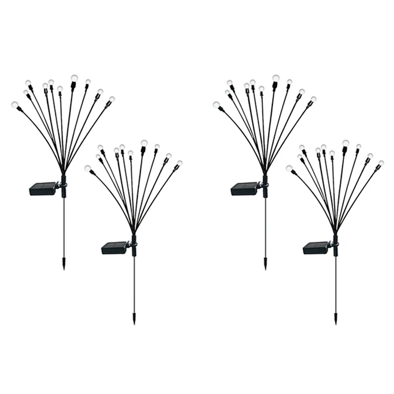 4PCS 10 Head Solar Powered Firefly Lights, 10 LED Outdoor Waterproof Solar Starburst Swaying Garden Lights
4PCS 10 Head Solar Powered Firefly Lights, 10 LED Outdoor Waterproof Solar Starburst Swaying Garden Lights