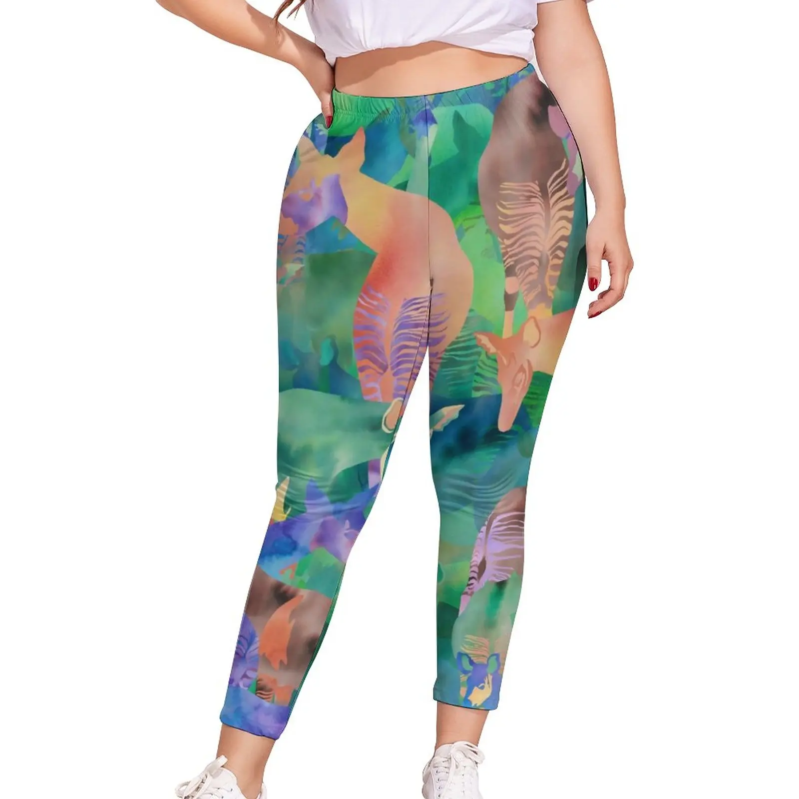 Abstract Giraffe Leggings Rainbow Animal Print Athletic Leggins Women Cycling Stretchy Graphic Pants Big Size 4XL 5XL
Abstract Giraffe Leggings Rainbow Animal Print Athletic Leggins Women Cycling Stretchy Graphic Pants Big Size 4XL 5XL