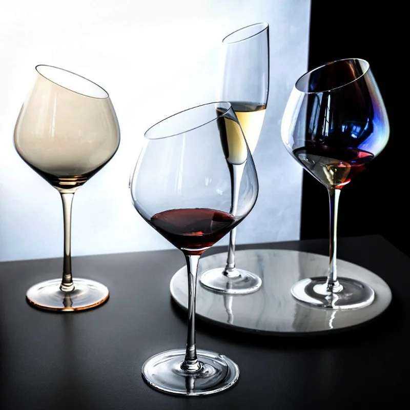 

3 Types and 4 Colors Glass Cups Glasses of Wine Wineglass Shot Glasses for Vodka Cup Champagne Spirit Goblet Cocktail Barware