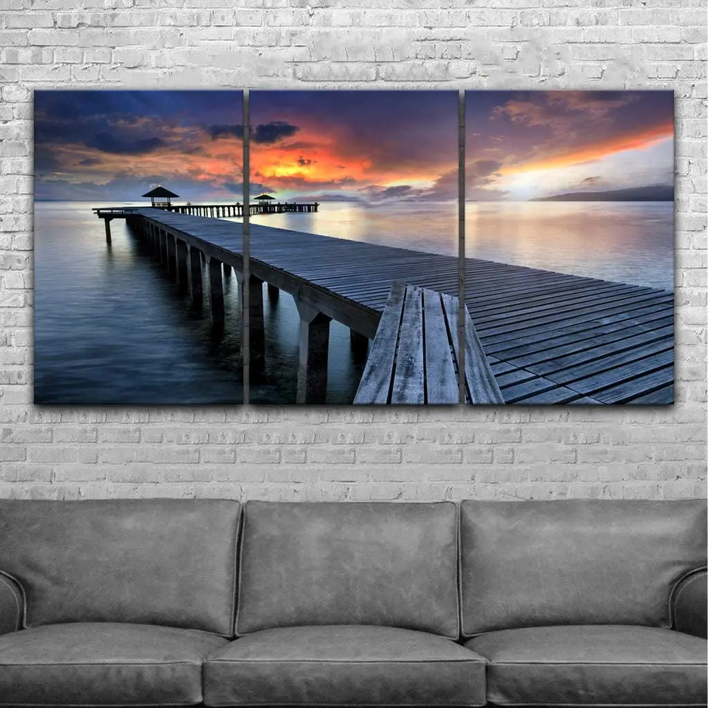 3 Panels Canvas Art Seascape Painting Posters Canvas Painting Wall Art Modern Prints Framed Art
3 Panels Canvas Art Seascape Painting Posters Canvas Painting Wall Art Modern Prints Framed Art