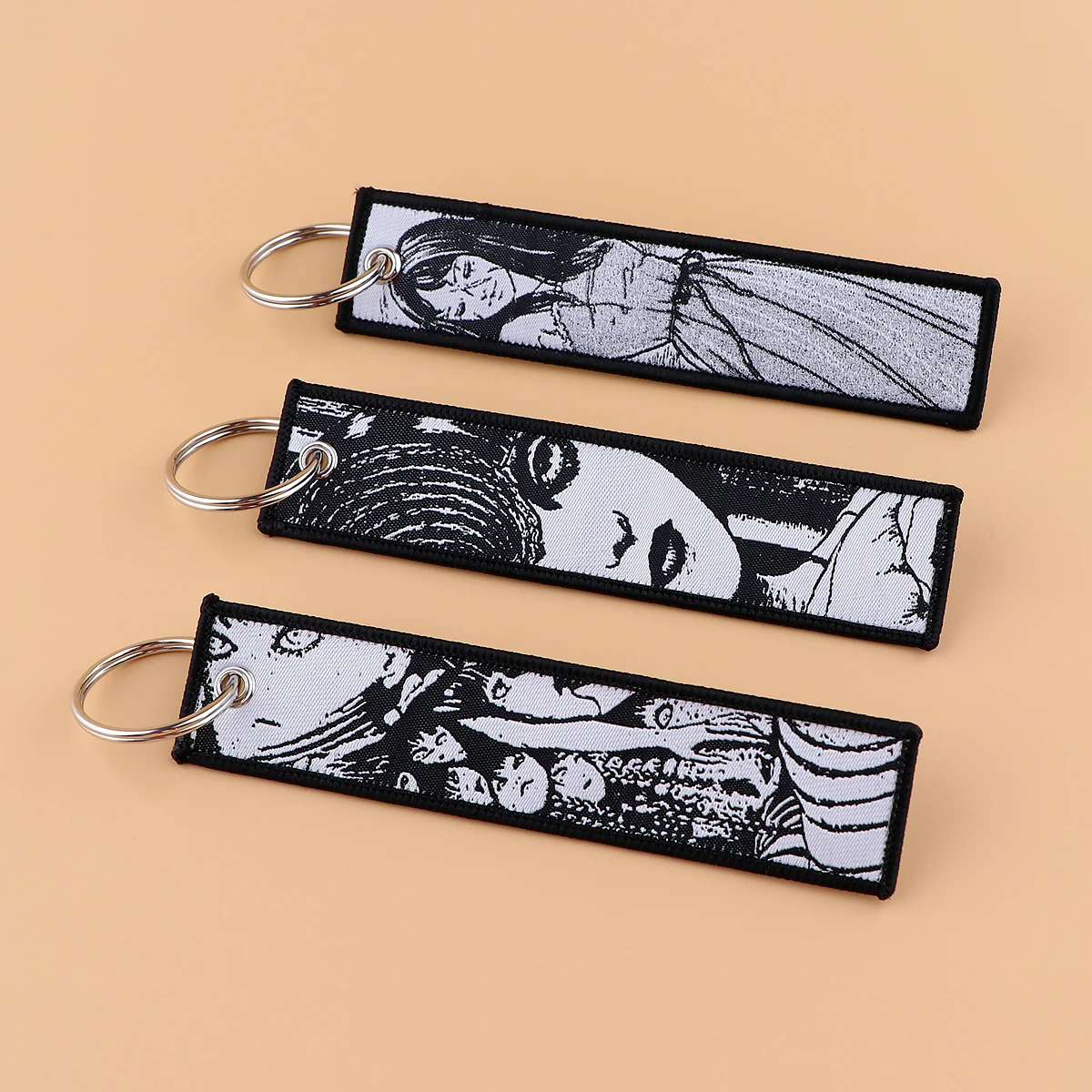 Junji ito Anime Embroidered Key Tag Keychain Horror Anime Tomie Keyring Car Key Fashion Jewelry Accessories Gifts
Junji ito Anime Embroidered Key Tag Keychain Horror Anime Tomie Keyring Car Key Fashion Jewelry Accessories Gifts