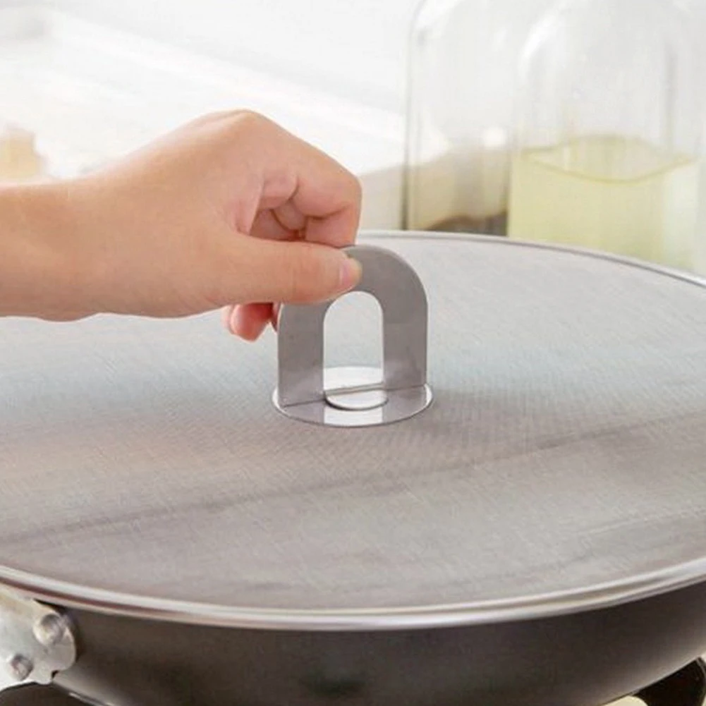 Filter Screen Oil-proof Pot Cover 29/33cm Cooking Tools Oil Frying Pan Lid Oil-separating Filter Pot Lid Cover
Filter Screen Oil-proof Pot Cover 29/33cm Cooking Tools Oil Frying Pan Lid Oil-separating Filter Pot Lid Cover