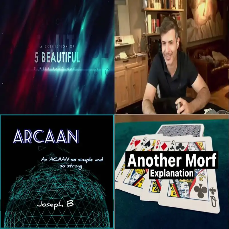 Another Morf by Keito,ARCAAN by Joseph B,Artist Rubber Band by Luka Kratsash,Asi Wind David Blaine&Dani Da Ortiz Zoom Live Magic
Another Morf by Keito,ARCAAN by Joseph B,Artist Rubber Band by Luka Kratsash,Asi Wind David Blaine&Dani Da Ortiz Zoom Live Magic