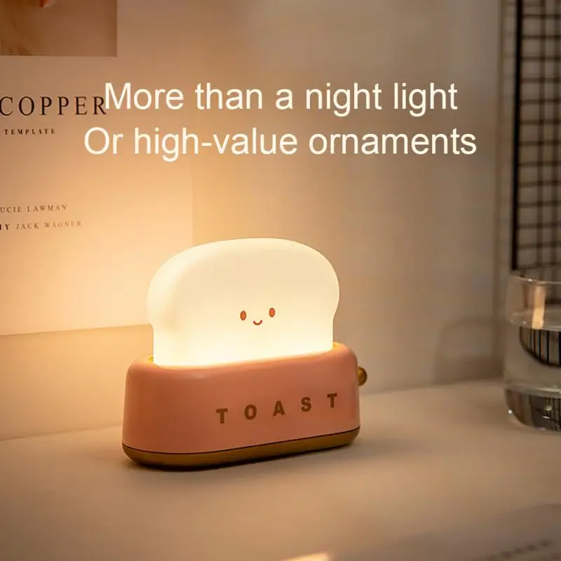 Creative Toaster Night Light USB Charging Lamps Dimming Nightstand Night Lights For Bedroom Bedside Decoration Students Gifts
Creative Toaster Night Light USB Charging Lamps Dimming Nightstand Night Lights For Bedroom Bedside Decoration Students Gifts