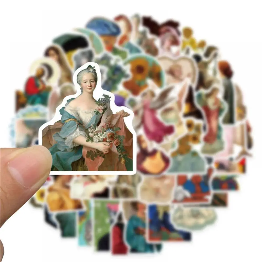 50Pcs World Artist Famous Paintings Retro Stickers Renaissance Paintings Hand Account Mobile Phone Case Decoration Stickers Toys 
50Pcs World Artist Famous Paintings Retro Stickers Renaissance Paintings Hand Account Mobile Phone Case Decoration Stickers Toys