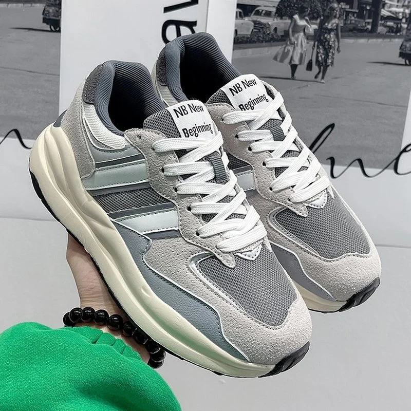 Women's Sneakers Vulcanized Shoes Fall Outdoor Running Shoes 2022 Casual thick sole Shoes Beige Grey Zapatillas Mujer
Women's Sneakers Vulcanized Shoes Fall Outdoor Running Shoes 2022 Casual thick sole Shoes Beige Grey Zapatillas Mujer