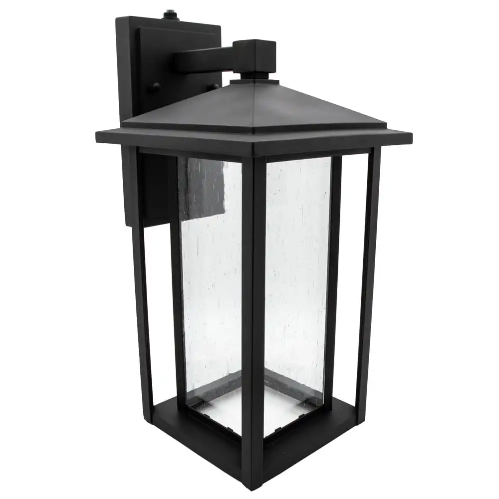 HMTX LED Outdoor Wall Light Seeded Glass, Dusk to Dawn Sensor, 1000 Lumens, 3000K Warm White
HMTX LED Outdoor Wall Light Seeded Glass, Dusk to Dawn Sensor, 1000 Lumens, 3000K Warm White