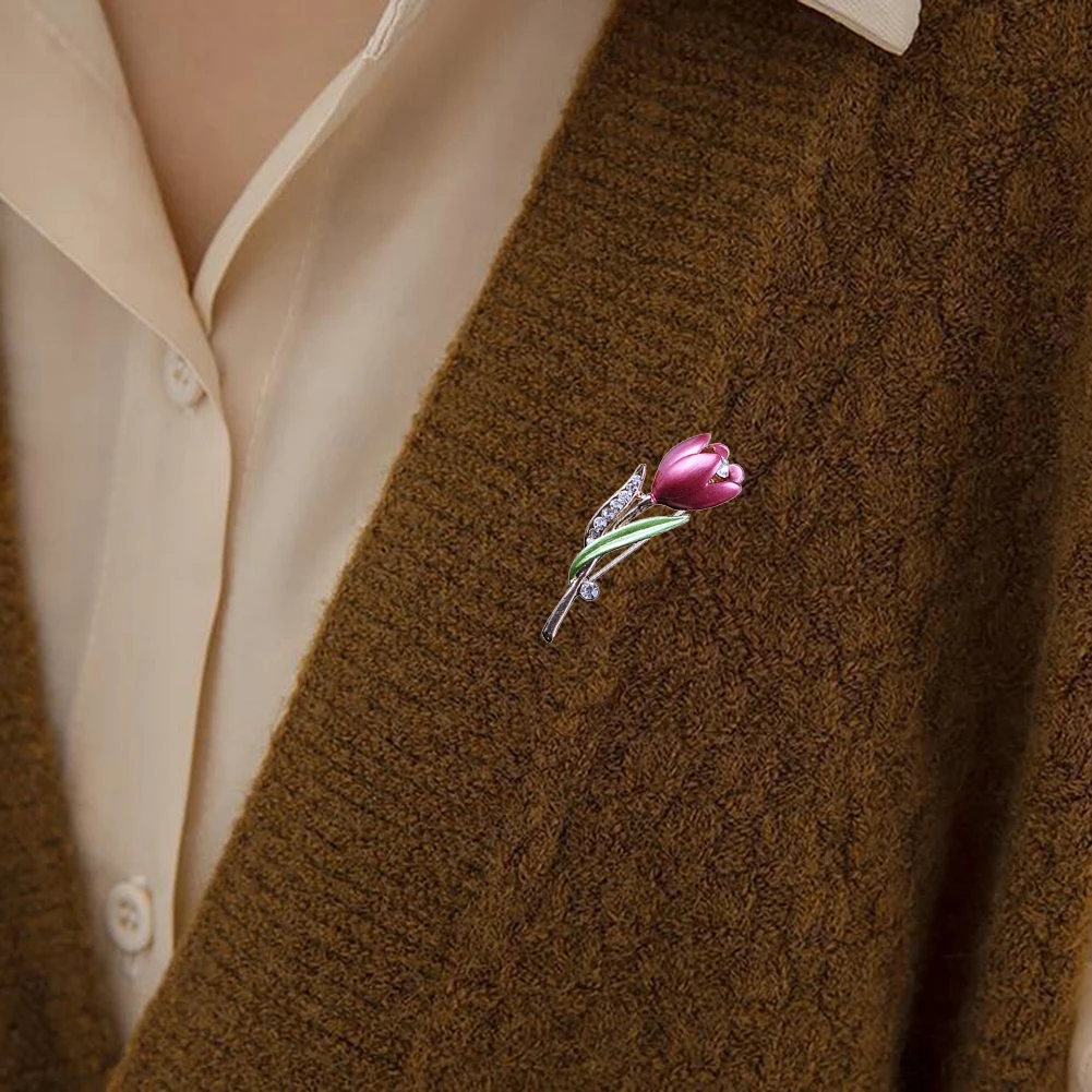 Elegant Tulip Flower Brooch Pin Crystal Costume Jewelry Clothes Accessories Jewelry Brooches For Wedding 2023 New Gifts Trendy 
Elegant Tulip Flower Brooch Pin Crystal Costume Jewelry Clothes Accessories Jewelry Brooches For Wedding 2023 New Gifts Trendy