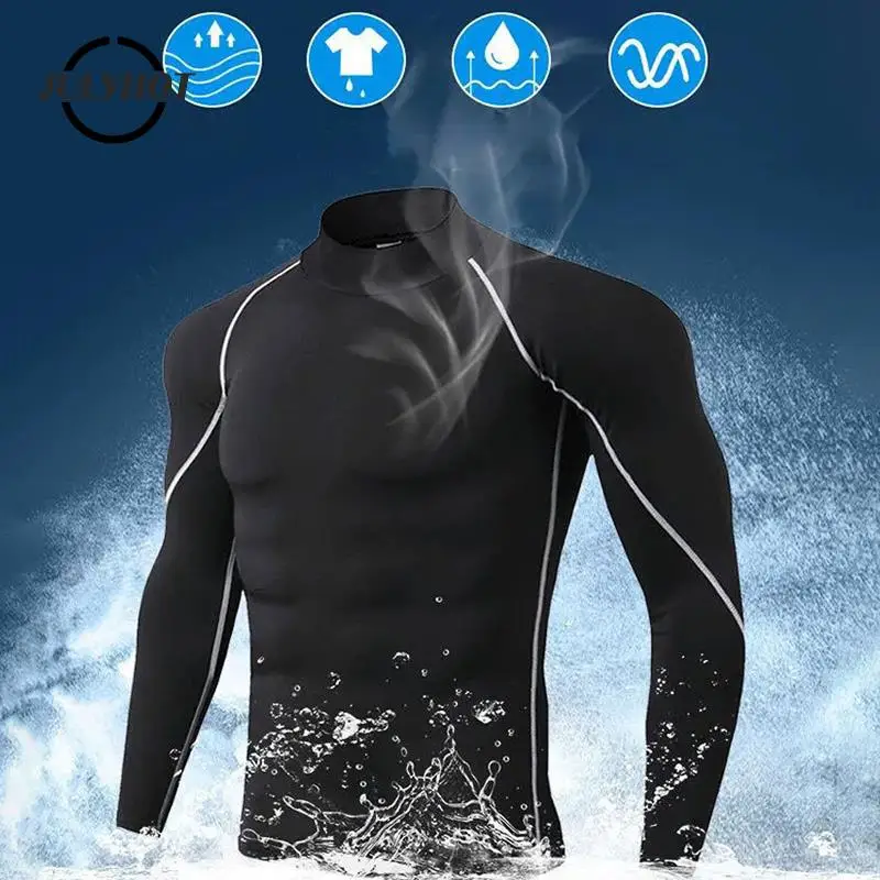 Plus Size Men's Running Shirt Long Sleeve Gym Compression Bodybuilding T-Shirt Men Quick-drying Stretchy Fitness Sport Tights 
Plus Size Men's Running Shirt Long Sleeve Gym Compression Bodybuilding T-Shirt Men Quick-drying Stretchy Fitness Sport Tights