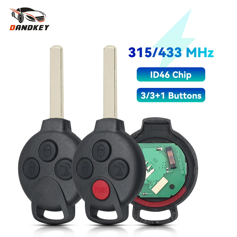 Dandkey 433 МГц полный дистанционный ключ для Mercedes-Benz Smart Fortwo 451 2007 2008 2009 2010 2011 2012 PCF7941 чип
Dandkey 433 МГц полный дистанционный ключ для Mercedes-Benz Smart Fortwo 451 2007 2008 2009 2010 2011 2012 PCF7941 чип