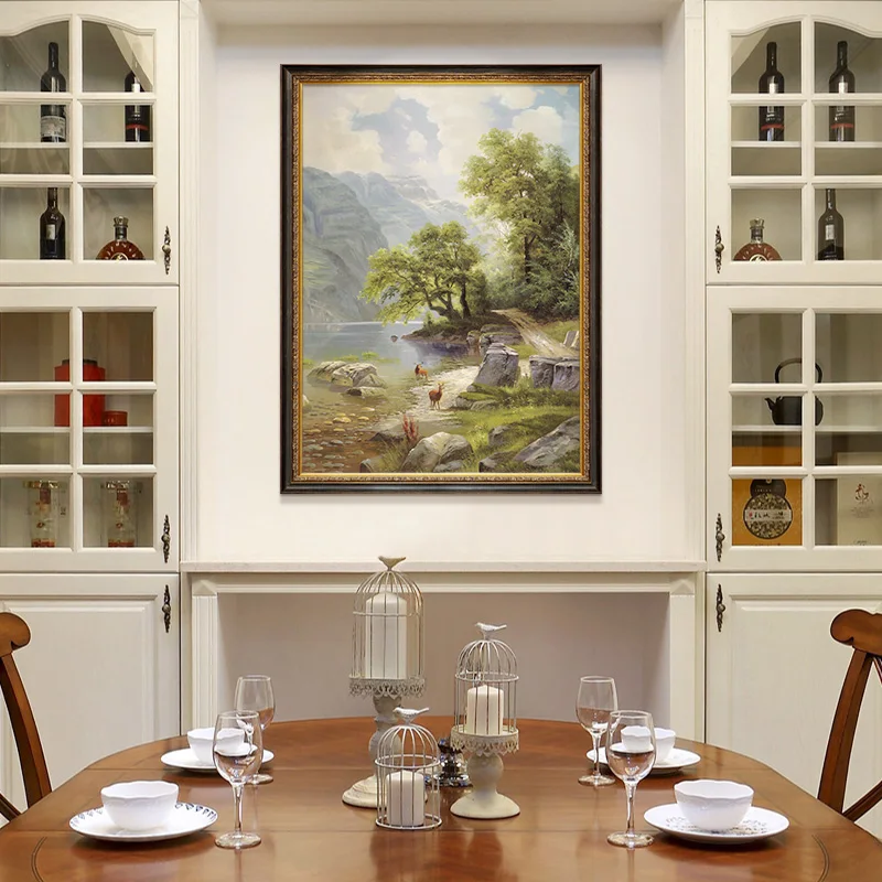 Hand-painted Oil Painting Landscape Porch Living Room European-style Hanging Painting Dining Room Study Decorative Painting
Hand-painted Oil Painting Landscape Porch Living Room European-style Hanging Painting Dining Room Study Decorative Painting