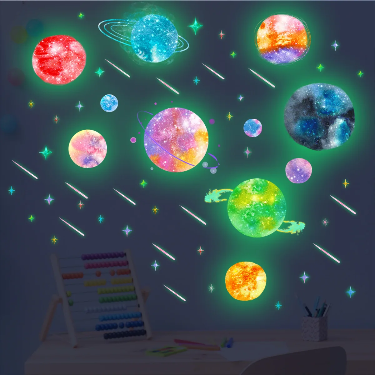 Glow-in-the-dark Star Stickers Living Room Bedroom Children's Room Decoration Fluorescent Wall Stickers Wall Decoration Stickers 
Glow-in-the-dark Star Stickers Living Room Bedroom Children's Room Decoration Fluorescent Wall Stickers Wall Decoration Stickers