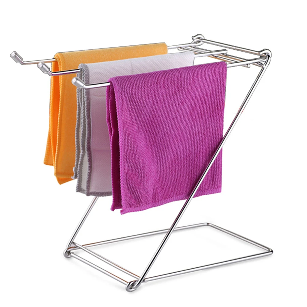 Rustproof Foldable Stable Free Standing Stainless Steel Daily Life Bathroom Rags Table Home Kitchen Towel Rack Holder
Rustproof Foldable Stable Free Standing Stainless Steel Daily Life Bathroom Rags Table Home Kitchen Towel Rack Holder