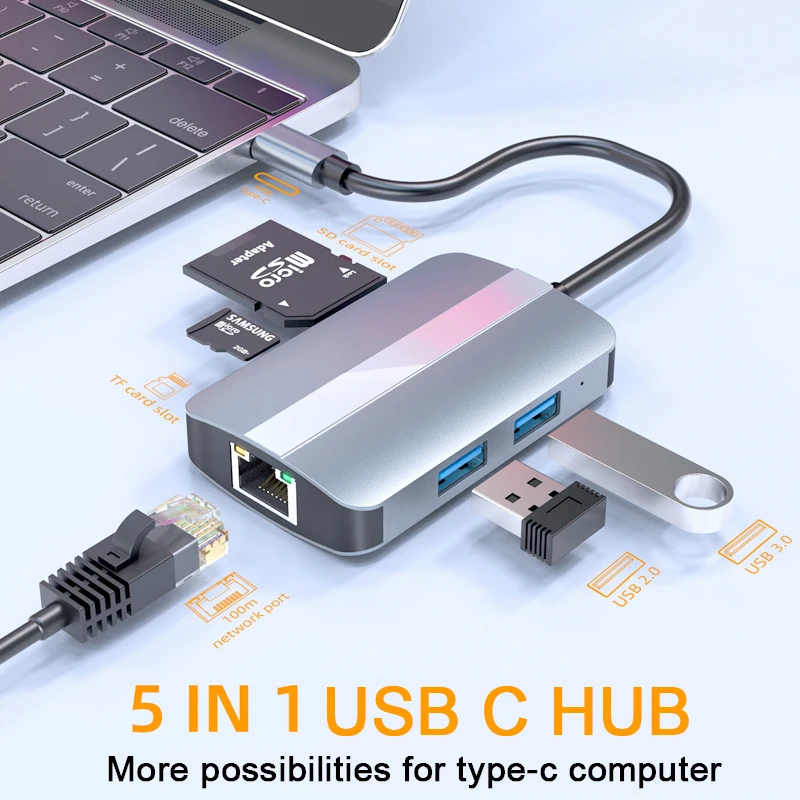 USB Hub 3 0 To Type C Adapter USB Splitter RJ45 SD TF Reader Hab USB C Hub 3.0 2.0 For Macbook Air Pro M1 iPad PC Accessorie024
USB Hub 3 0 To Type C Adapter USB Splitter RJ45 SD TF Reader Hab USB C Hub 3.0 2.0 For Macbook Air Pro M1 iPad PC Accessorie024