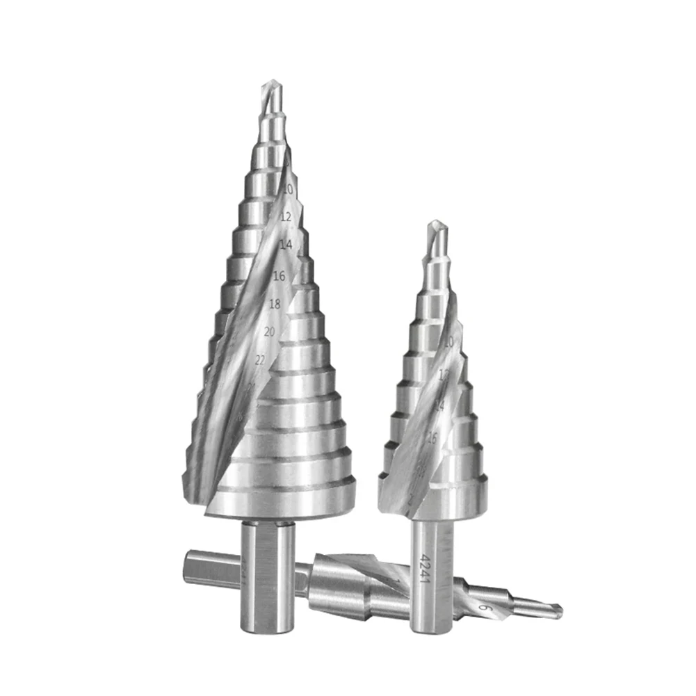 3pcs HSS Step Drill Bit 4-12/4-20/4-32mm Spiral Groove Wood Metal Hole Cutter Triangle Handle Step Drill Bit High Quality Tool
3pcs HSS Step Drill Bit 4-12/4-20/4-32mm Spiral Groove Wood Metal Hole Cutter Triangle Handle Step Drill Bit High Quality Tool