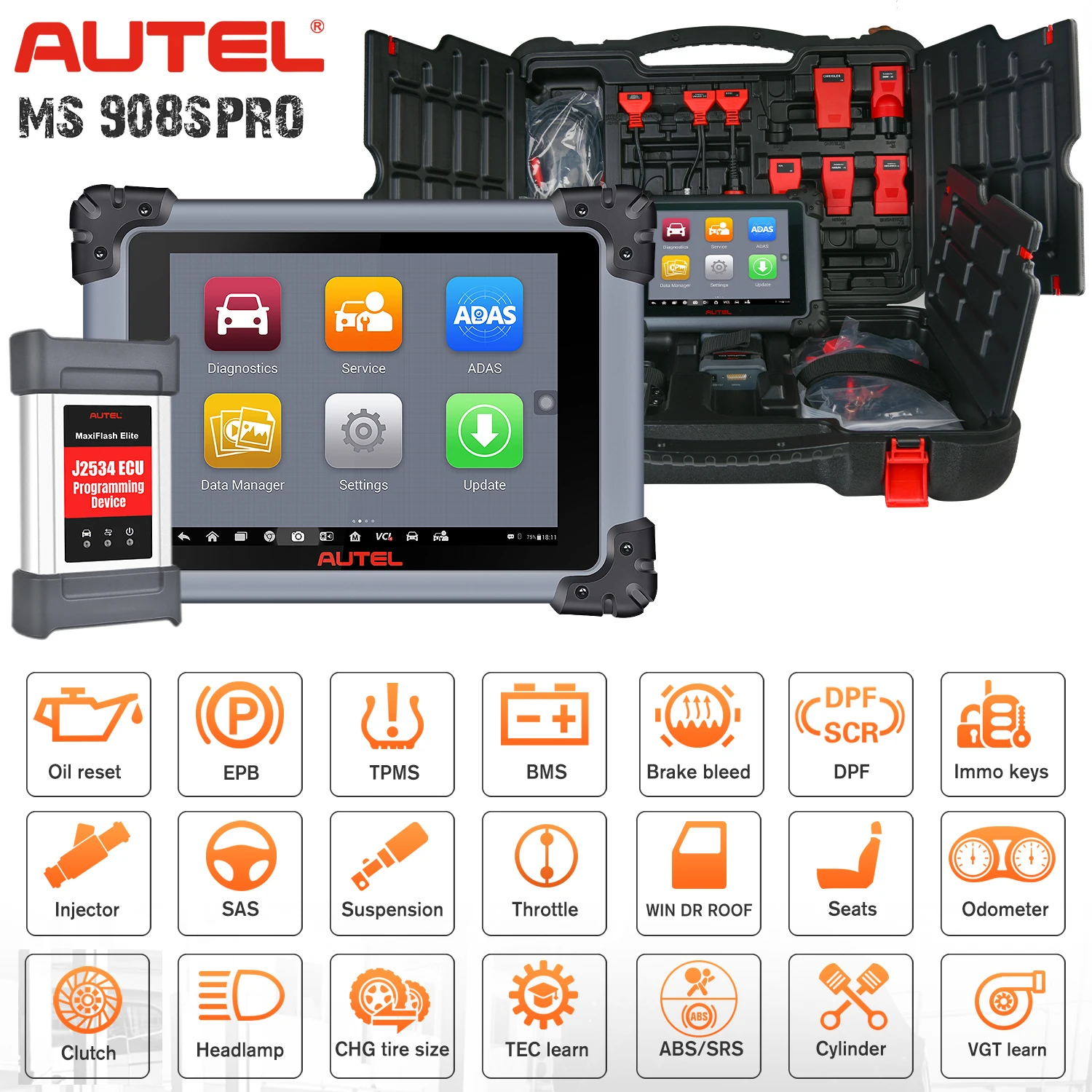 Autel MaxiSys MS908S Pro MS908SP Авто OBD2 Диагностика Conding J2534 ECU программирование обновленная версия Autel Maxisys MK908P MS908
Autel MaxiSys MS908S Pro MS908SP Авто OBD2 Диагностика Conding J2534 ECU программирование обновленная версия Autel Maxisys MK908P MS908