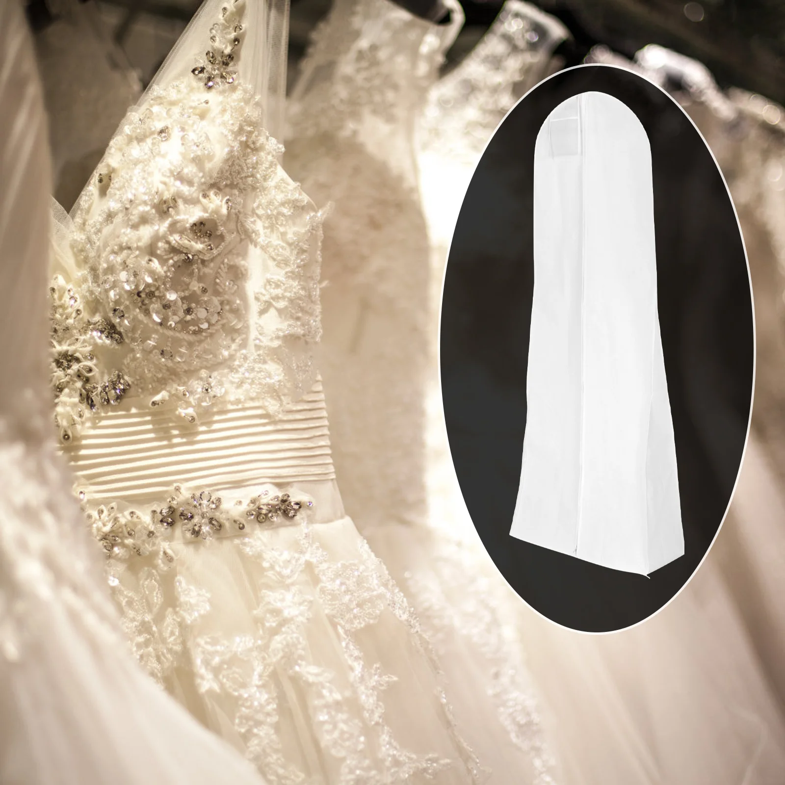 Bag Garment Dress Gown Wedding Cover Bags Storage Hanging Bridalclothes Bridesmaid Travel Clothingcase Pouch Womencarry
Bag Garment Dress Gown Wedding Cover Bags Storage Hanging Bridalclothes Bridesmaid Travel Clothingcase Pouch Womencarry