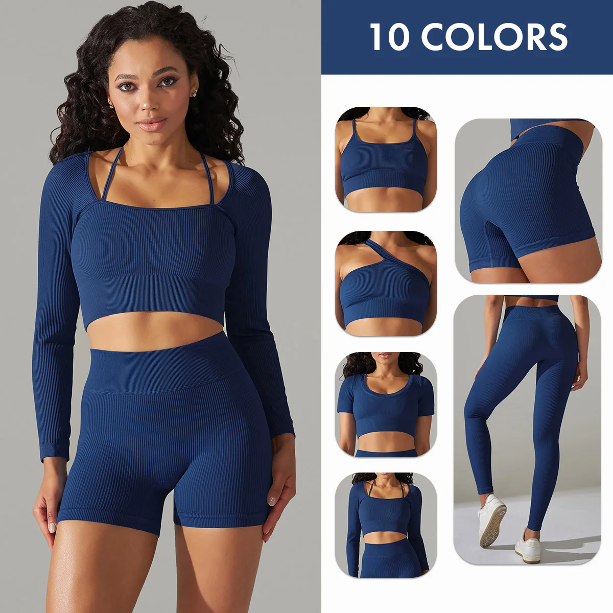 CUTIES Seamless Ribbed Yoga Set Sportswear Women Gym Workout Clothes Sports Bra Short Leggings Fitness Suits Exercise Outfits
CUTIES Seamless Ribbed Yoga Set Sportswear Women Gym Workout Clothes Sports Bra Short Leggings Fitness Suits Exercise Outfits
