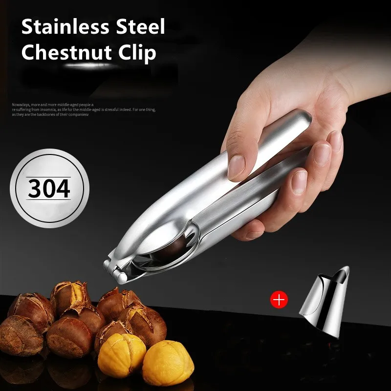 Stainless Steel 2 In 1 Chestnut Clip Walnut Pliers Nut Opener Cutter Nutcracker Metal Sheller Kitchen Gadgets Chestnut Machine
Stainless Steel 2 In 1 Chestnut Clip Walnut Pliers Nut Opener Cutter Nutcracker Metal Sheller Kitchen Gadgets Chestnut Machine