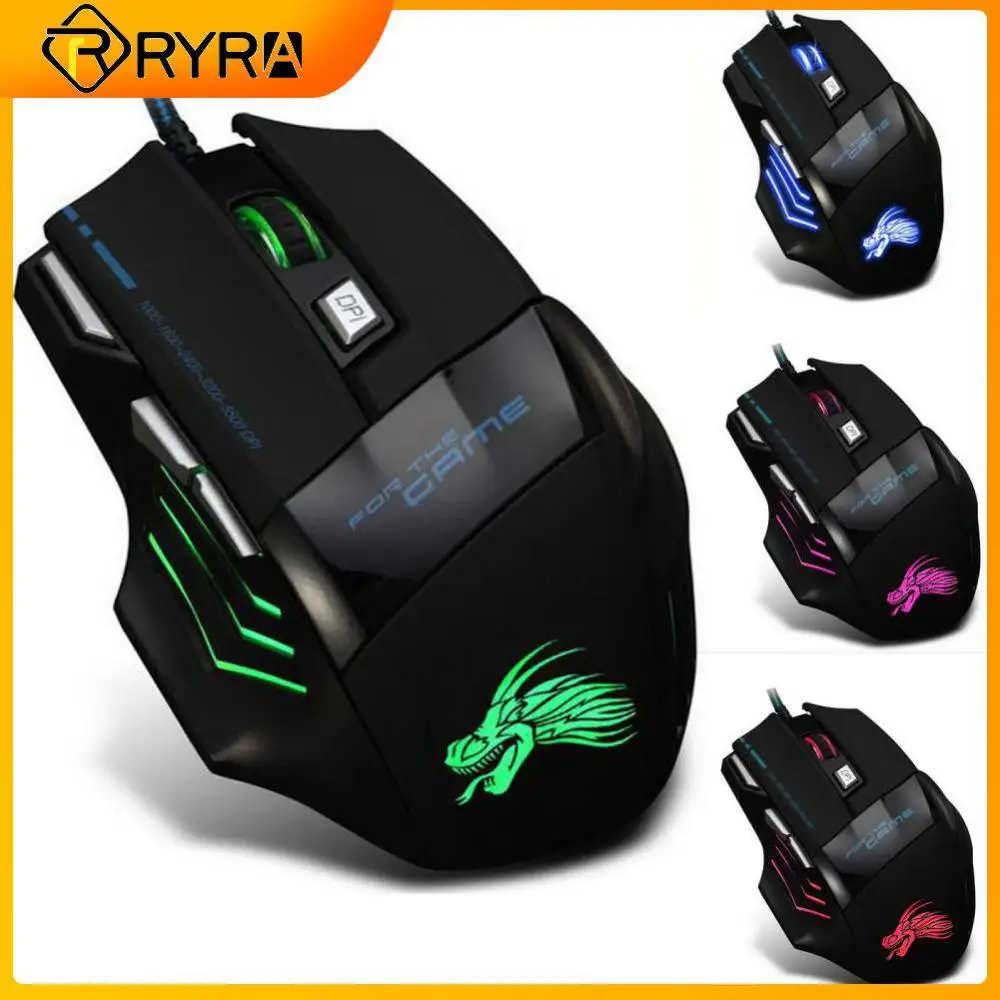 RYRA Ergonomic Wired Gaming Mouse LED 5500 DPI USB Computer Mouse Gamer RGB Mice X7 With Backlight Cable For PC Laptop
RYRA Ergonomic Wired Gaming Mouse LED 5500 DPI USB Computer Mouse Gamer RGB Mice X7 With Backlight Cable For PC Laptop