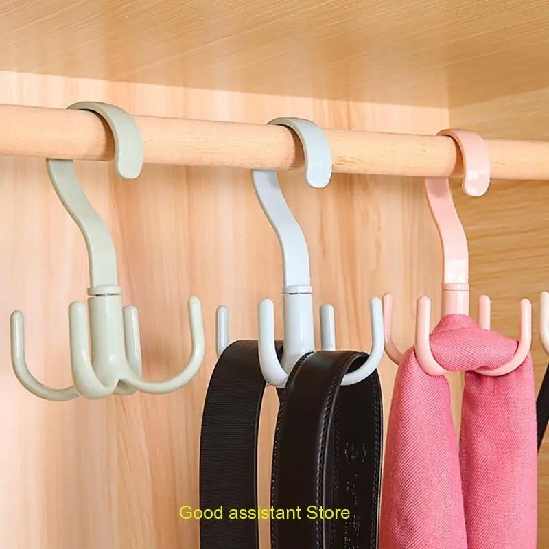 Multifunctional Hanger With Four Hooks Household Organizer Storage Holder 15.5x9.5x4cm Colorful Clothes Scarves Tools Hanger 
Multifunctional Hanger With Four Hooks Household Organizer Storage Holder 15.5x9.5x4cm Colorful Clothes Scarves Tools Hanger