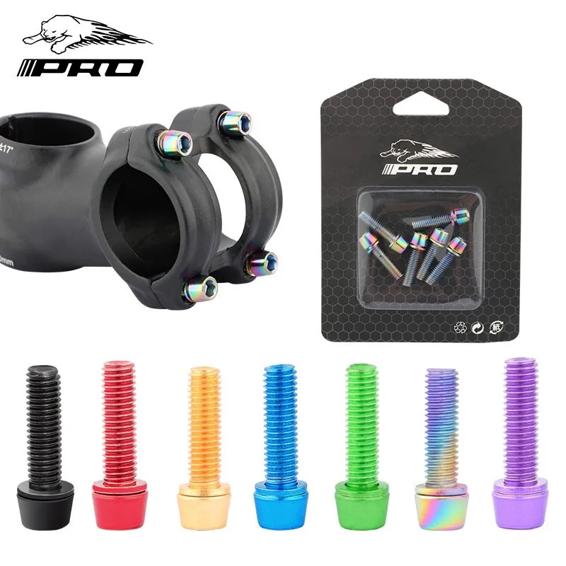 MTB Bicycle Handlebar Screws Titanium-plated Colorful Stainless Steel Screws M5*18MM Stem Riser Screw In Bolts
MTB Bicycle Handlebar Screws Titanium-plated Colorful Stainless Steel Screws M5*18MM Stem Riser Screw In Bolts