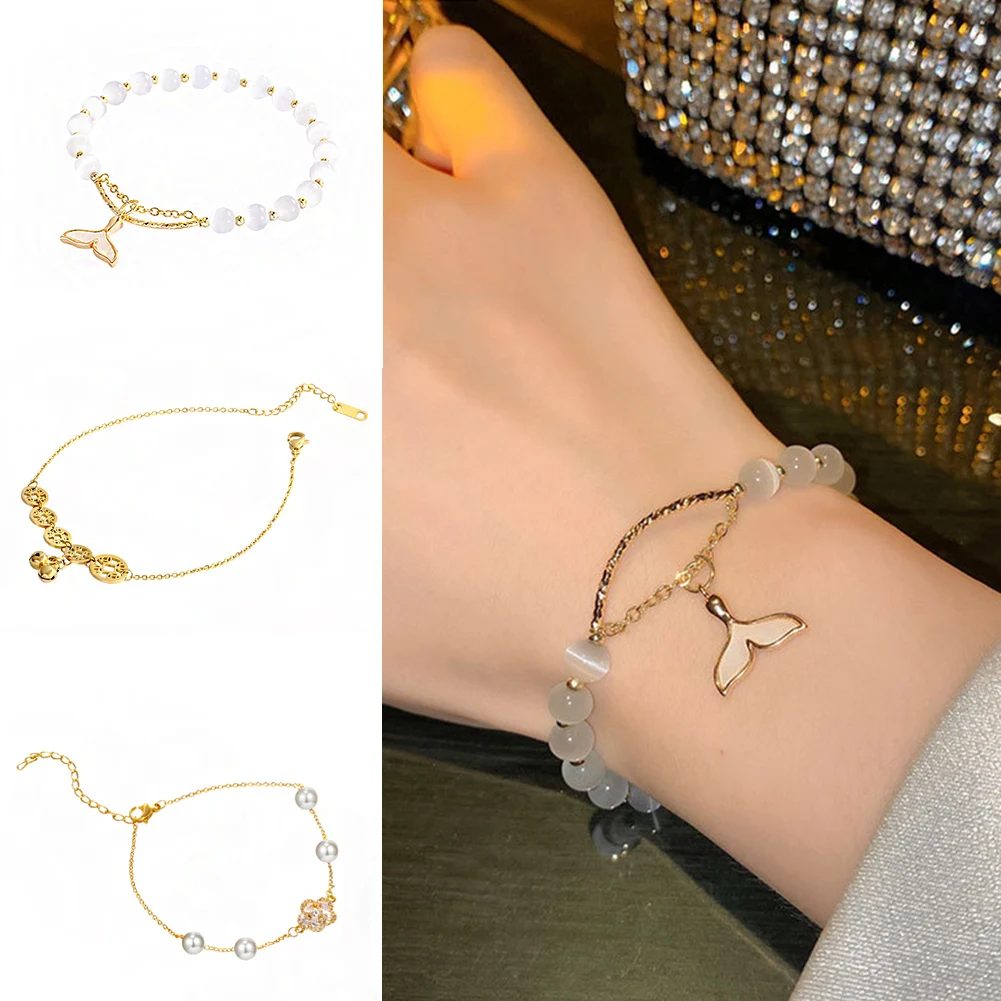 2022 New Design Fish Tail Pendant Opals Beaded Charm Bracelet Fashion Luxury Jewelry For Woman’s Exquisite Accessories
2022 New Design Fish Tail Pendant Opals Beaded Charm Bracelet Fashion Luxury Jewelry For Woman’s Exquisite Accessories