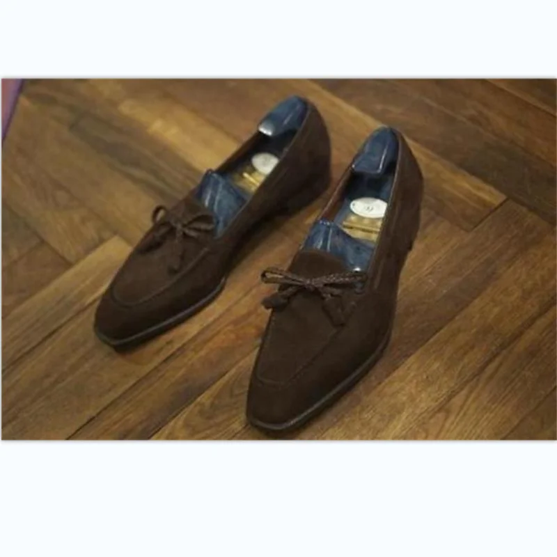 Loafers Men Shoes Faux Suede Brown Classic Casual Wedding Party Woven Fringe Fashion Dress Shoes Zapatillas Hombre KP789
Loafers Men Shoes Faux Suede Brown Classic Casual Wedding Party Woven Fringe Fashion Dress Shoes Zapatillas Hombre KP789
