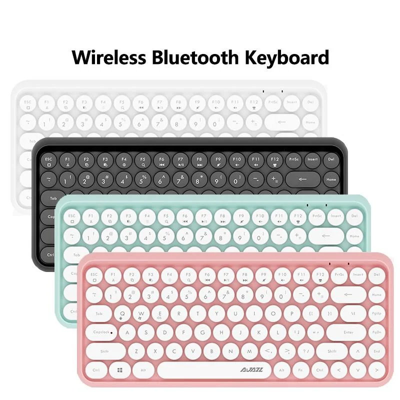 308I Retro Typewriter Round Cap Wireless Bluetooth Keyboard 84 Keys BT Portable Keyboards for PC Laptop Win/iOS/Android
308I Retro Typewriter Round Cap Wireless Bluetooth Keyboard 84 Keys BT Portable Keyboards for PC Laptop Win/iOS/Android
