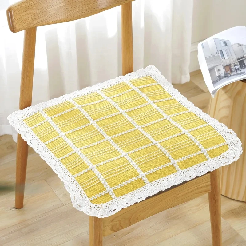 Summer Thin Cotton Linen Fabric Chair Cushion Student Stool Pad Dining Chair Car Seat Cushion Office Computer Stool Chair Mat 
Summer Thin Cotton Linen Fabric Chair Cushion Student Stool Pad Dining Chair Car Seat Cushion Office Computer Stool Chair Mat