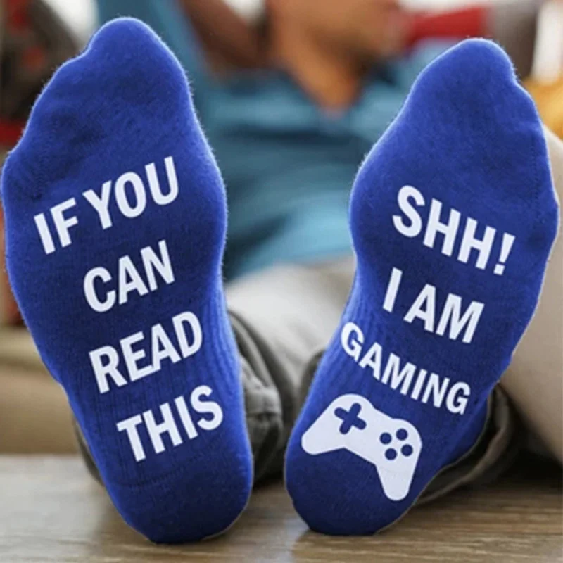 Peonfly If Creative You Can Read This Shh i Am Gaming Men's Hip Hop Letter Funny Happy Socks Skateboard Calcetines Hombre
Peonfly If Creative You Can Read This Shh i Am Gaming Men's Hip Hop Letter Funny Happy Socks Skateboard Calcetines Hombre