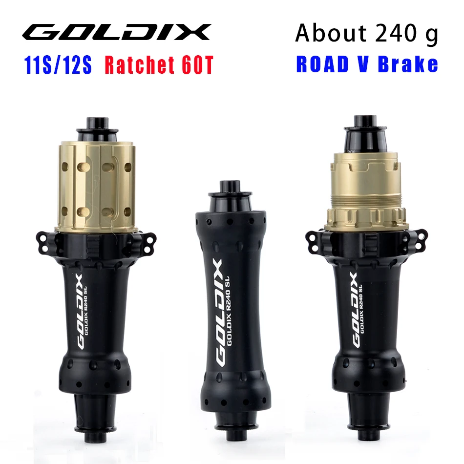 GOLDIX ROAD hub V-brake 20 24 hole 2:1 new EXP ratchet 60T straight gravel bicycle wheel hub for 11 12 speed V brake ROAD hub
GOLDIX ROAD hub V-brake 20 24 hole 2:1 new EXP ratchet 60T straight gravel bicycle wheel hub for 11 12 speed V brake ROAD hub
