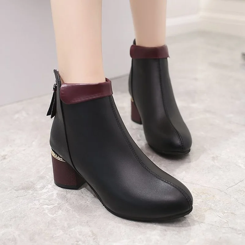 2022 Spring Autumn Women Ankle Boots Pumps Shoes New Ladies High Heels Pu Leather Fashion Pointed Toe Zip Short Boots Women
2022 Spring Autumn Women Ankle Boots Pumps Shoes New Ladies High Heels Pu Leather Fashion Pointed Toe Zip Short Boots Women