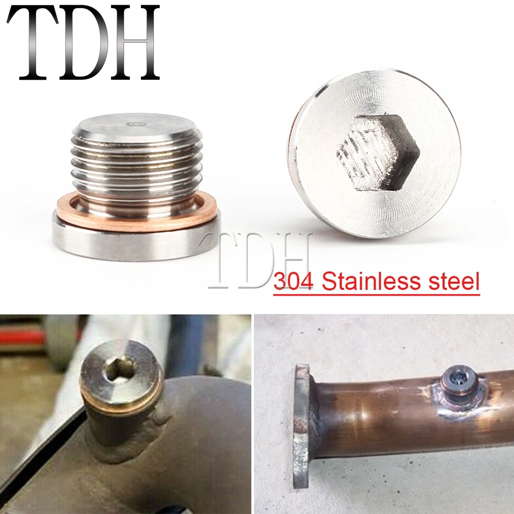 304 Stainless Steel Silver O2 Sensor Bung Oxygen Sensor Fitting Bungs Plug Bolt M18X1.5 Threads Universal Stepped For Exhaust
304 Stainless Steel Silver O2 Sensor Bung Oxygen Sensor Fitting Bungs Plug Bolt M18X1.5 Threads Universal Stepped For Exhaust