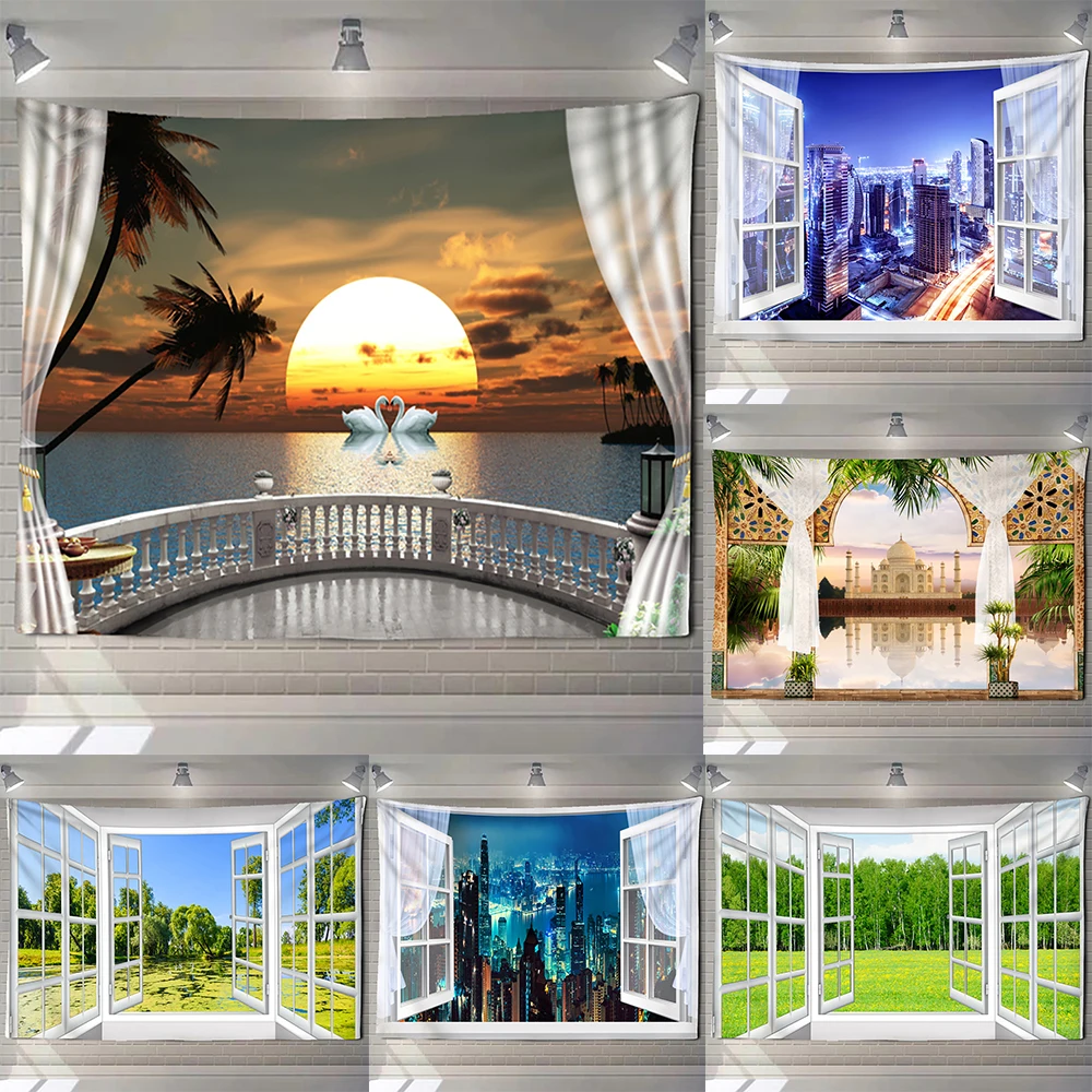 Faux Forest Iandscape Painting Tapestry Wall Hanging Boho Mandala Print Sea Sunrise Landscape Wall Decoration Hanging Cloth
Faux Forest Iandscape Painting Tapestry Wall Hanging Boho Mandala Print Sea Sunrise Landscape Wall Decoration Hanging Cloth